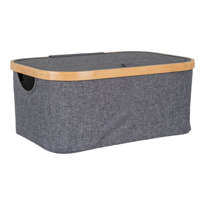 Noto Mand 38x26x16 cm donkergrijs bamboe polyester