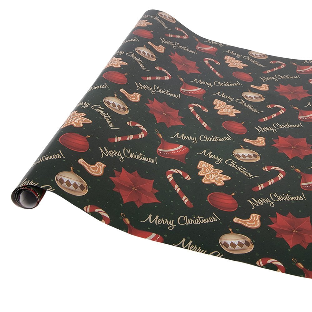 Wrapping Paper 3 Rolls 50x75 cm Green Paper