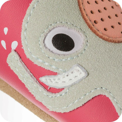 Babyslofjes leer suède zool 0-6 mnd