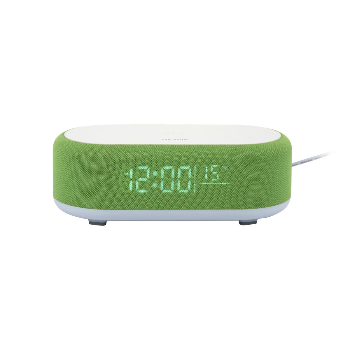 Wekker met draadloze telefoonoplader en Bluetooth
