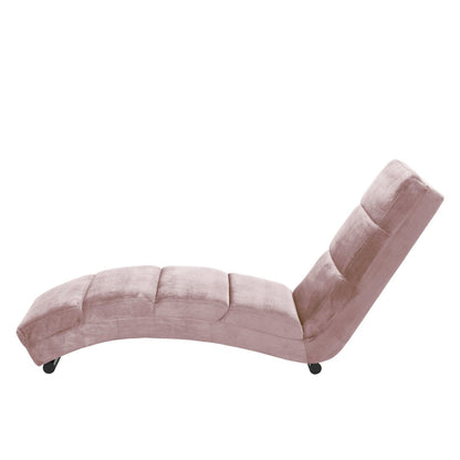 Chaise longue 170x60x82 cm roze fluweel
