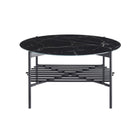 Salontafel rond Ø 84 cm zwart metaal