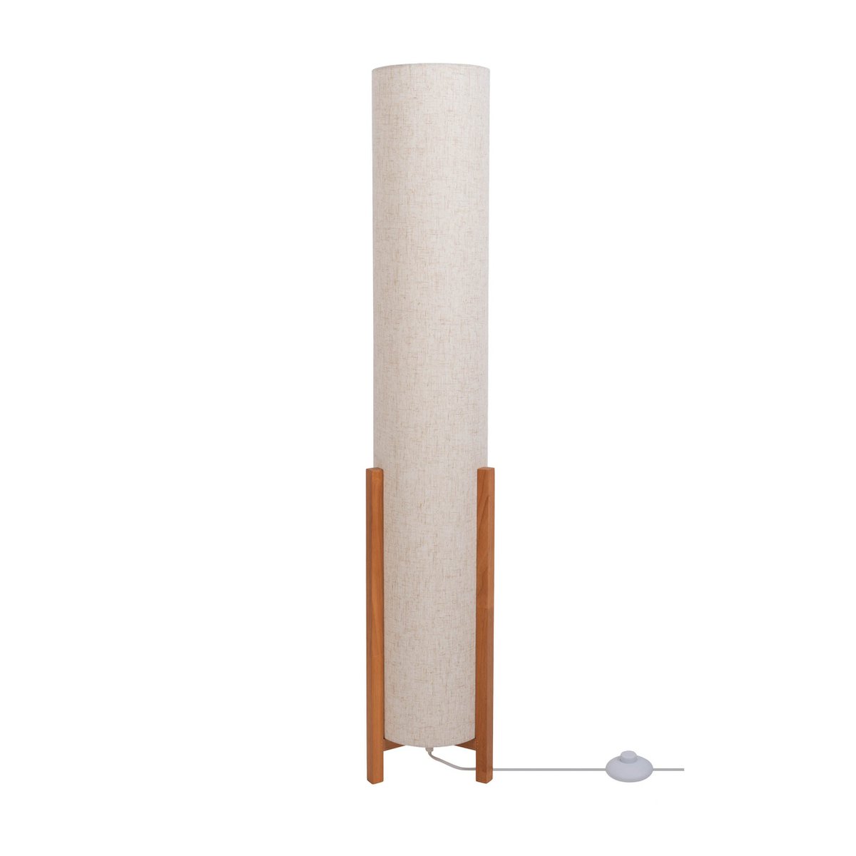 Tafellamp Matilda Met Hout En Stofscherm E27 Aansluiting