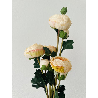 Kunstbloemen boeket 55 cm champagne