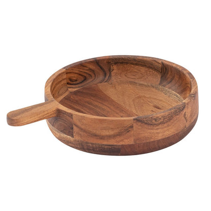Wooden pan decoration pan wood 32x25 cm bowl acacia fixed