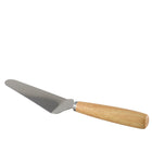 Taartschep roestvrij staal hout 20x8x2 cm