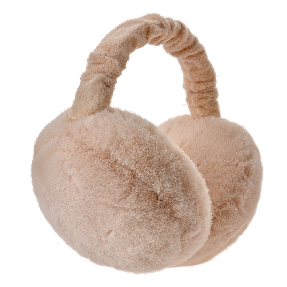Oorwarmers polyester beige opvouwbaar verstelbaar