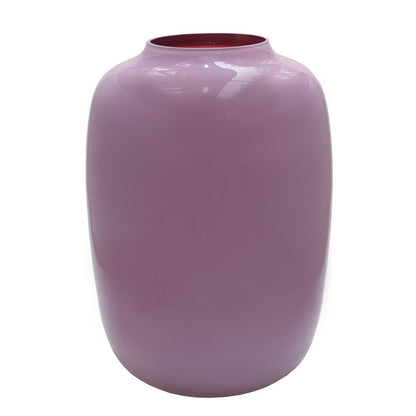 Vaas glas roze Ø21 x H29 cm