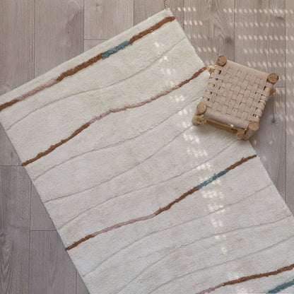 Kindertapijt 130x190 cm katoen ecru/beige