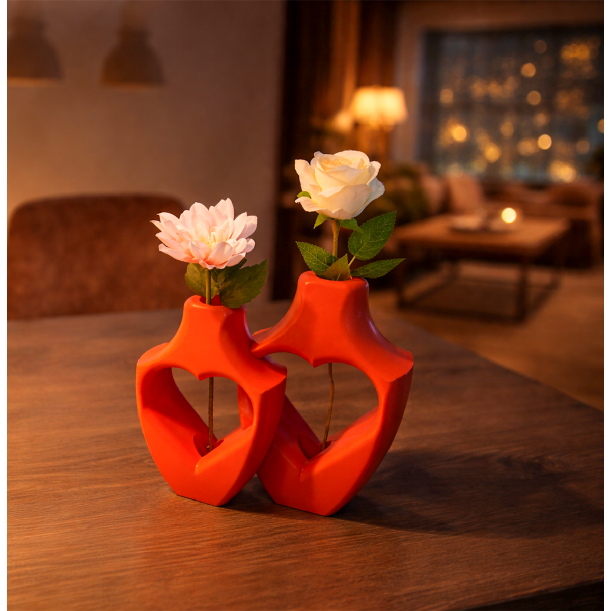3D vaas 20 cm PLA hartjes design