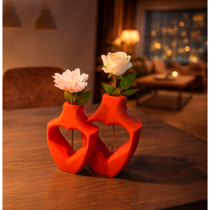 3D vaas 20 cm PLA hartjes design