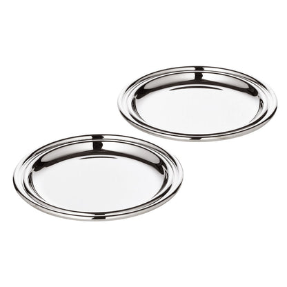Onderzetters verzilverd Ø11 cm set van 2