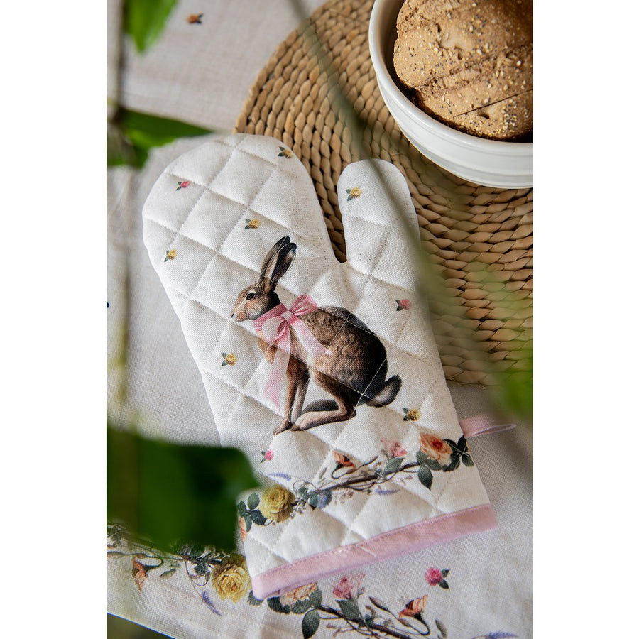 Pannenlap 20x20 cm katoen beige