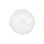 Dessertbord bloem 25 cm wit porselein