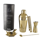 Cocktailshaker set 550ml 5 stuks goudkleurig roestvrij staal