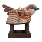 Bird feeder 17x25x21 cm Brown Wood