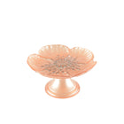 Zalmcake dienblad 16x16x2 cm roze glas