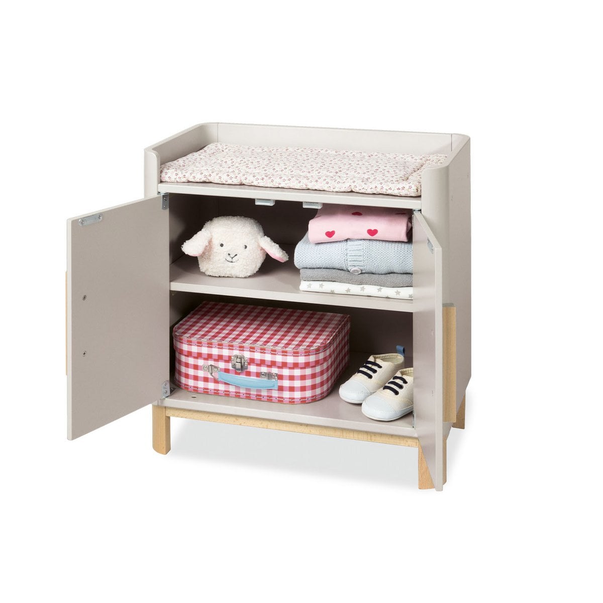 Doll changing table "Malea", 2-piece set