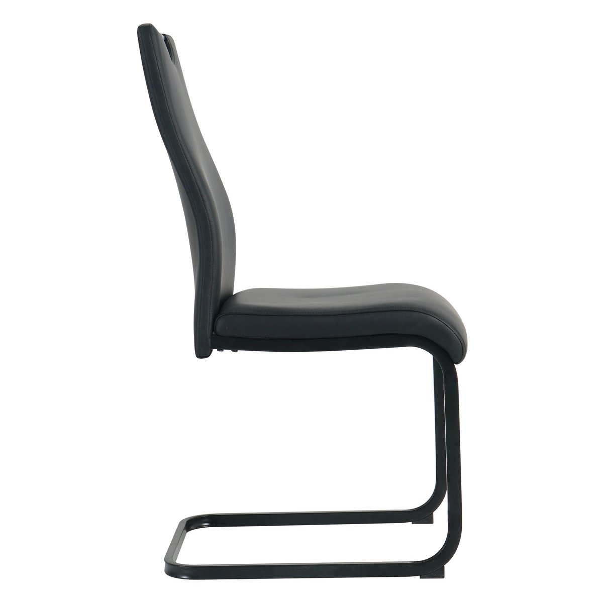 Stoelenset 2 stuks sledeframe kunstleer