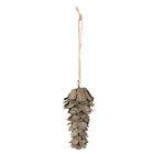 Hanger dennenappel 12 cm groen ijzer