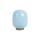 Tafellamp Zomerbol blauw glas 16x20 cm