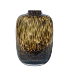 Vaas Artic Cheetah Ø25 x H35 cm bruin zwart glas