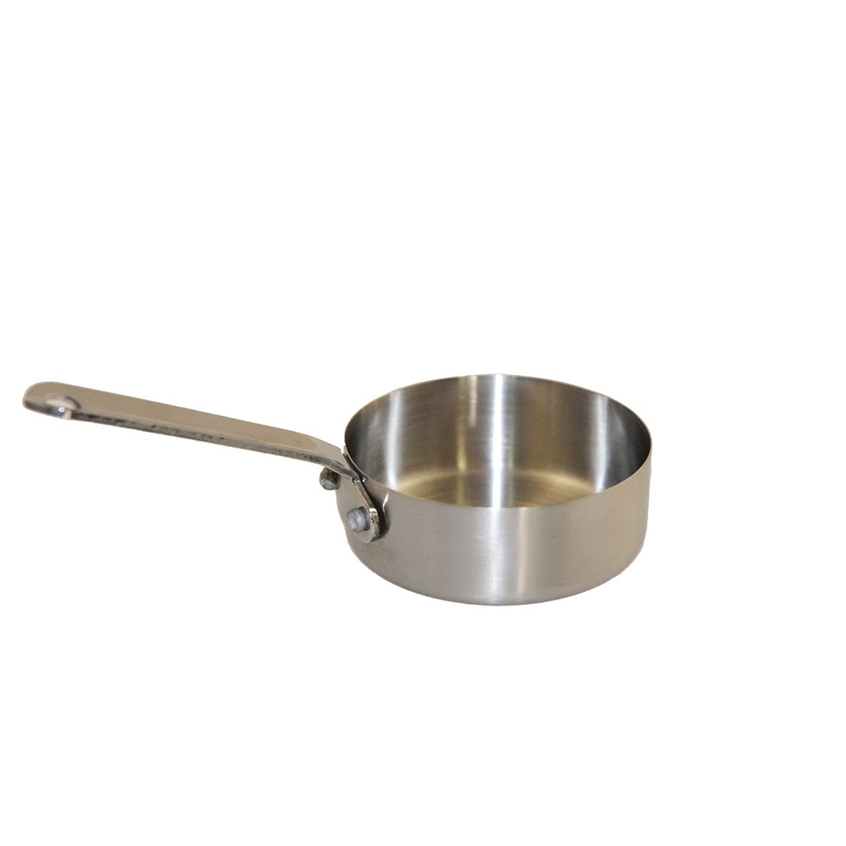 Mini steelpan 7x7x2.5 cm roestvrij staal