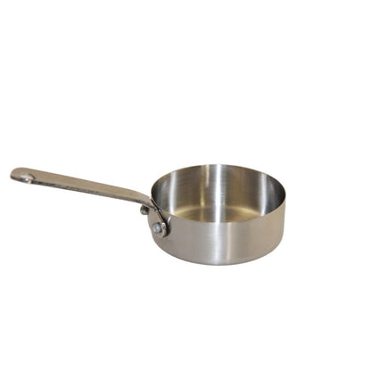 Mini steelpan 7x7x2.5 cm roestvrij staal