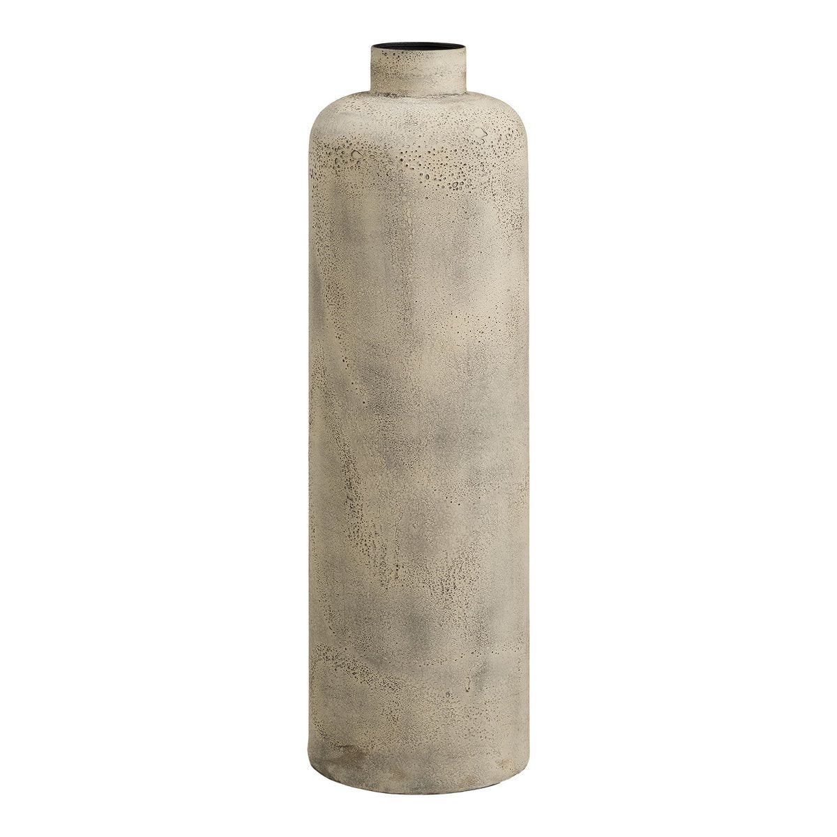 Hou Decoratieve pot, metaal, antiek beige, ø24x78,5 cm