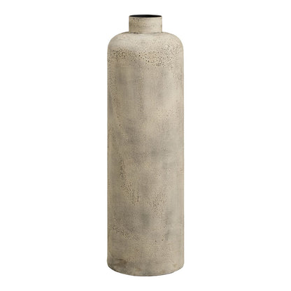 Hou Decoratieve pot, metaal, antiek beige, ø24x78,5 cm