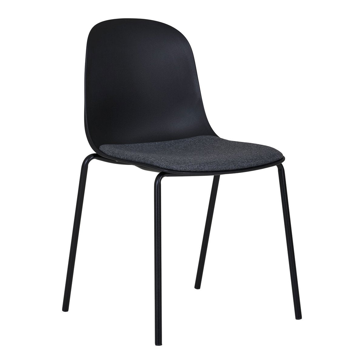 Madalena Eetkamerstoel Zwart Set Van 2 Compact Stoelen