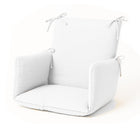 Organic cotton high chair cushion white