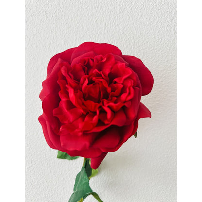 Kunstbloem roos 65 cm rood
