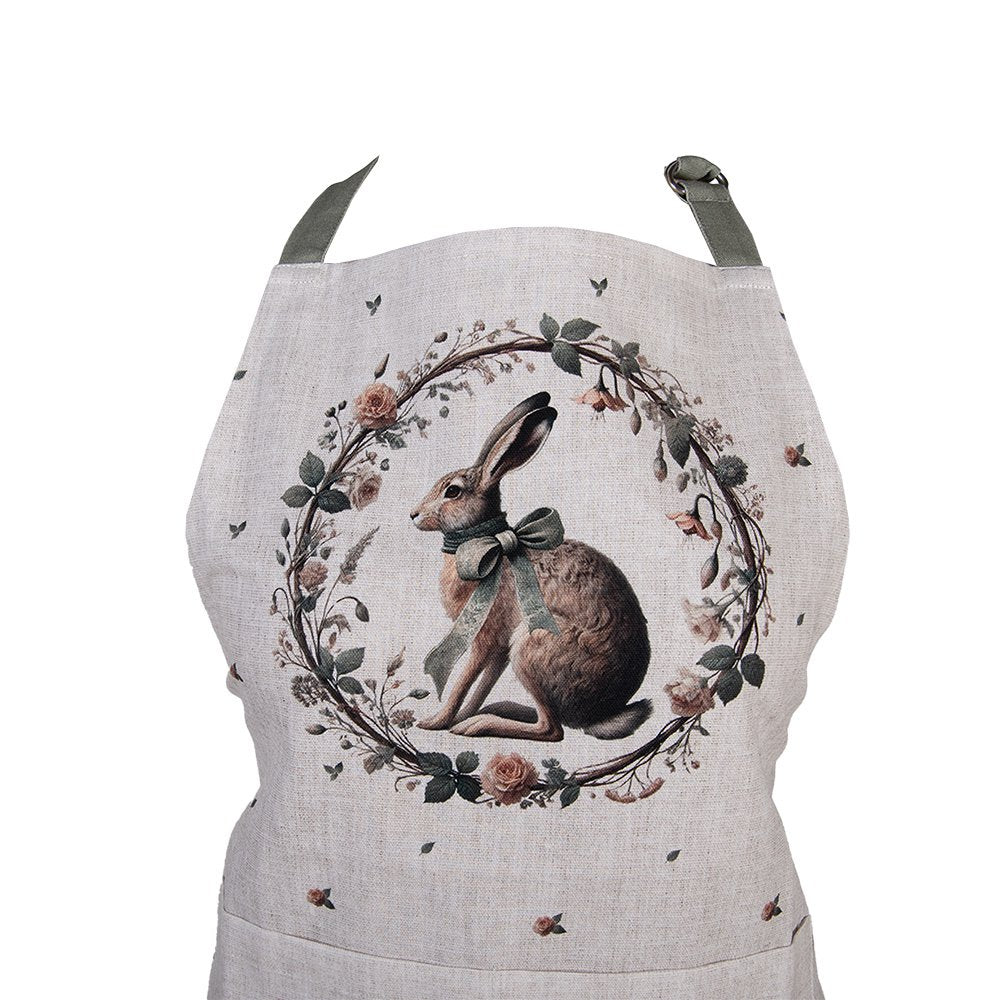 Kitchen Apron 70x85 cm Beige Cotton