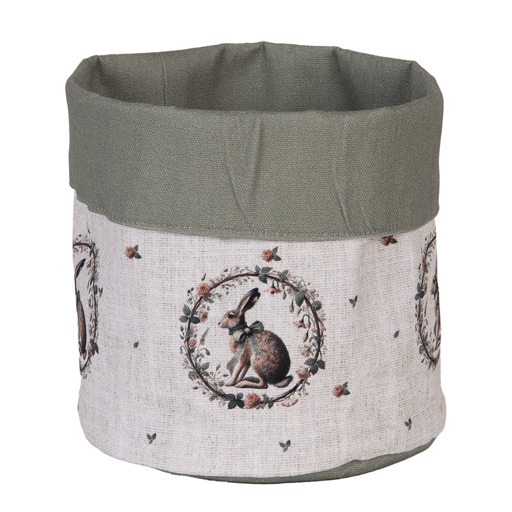 Bread Basket Ø 15x16 cm Beige Cotton