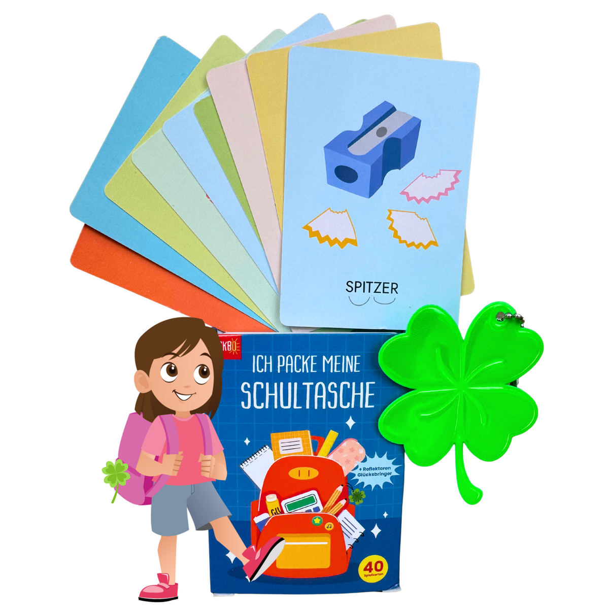 Card game "I'm packing my school bag and I'm taking"
