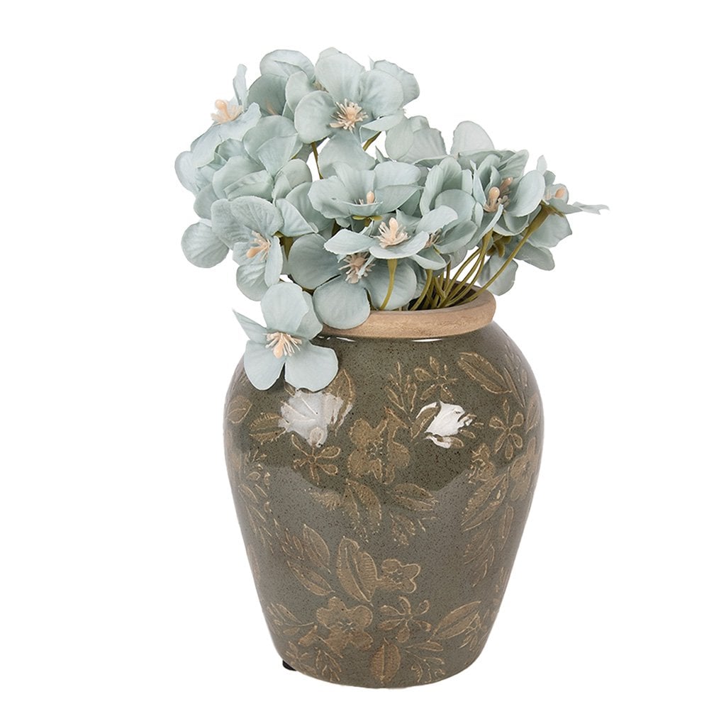 Vase Ø 13x15 cm Green Ceramic