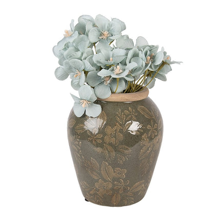 Vase Ø 13x15 cm Green Ceramic