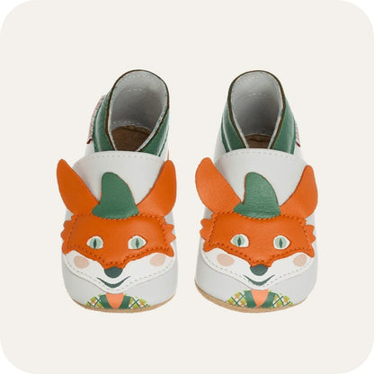 Babyslofjes leer suède zool 0-6 mnd
