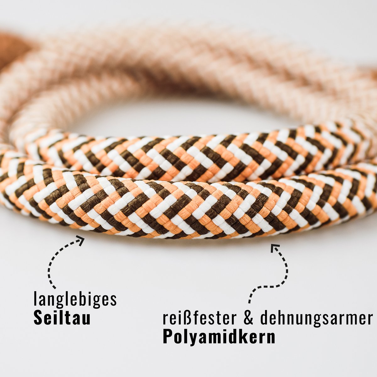 Hondenriem 120 cm leer polyamide