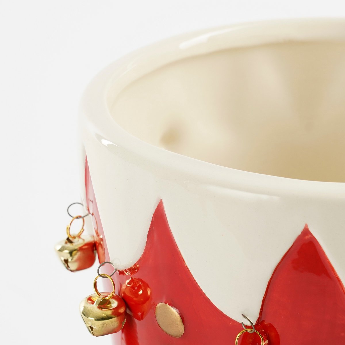 Kerst bloempot binnen Funny Rood