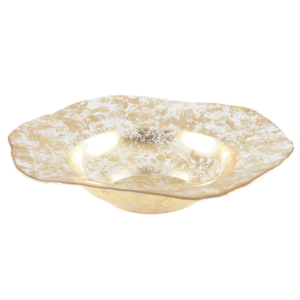 Decoratief object 42x42x10 cm goud