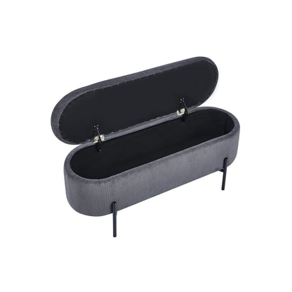 Daybed with storage function grey
