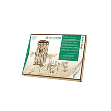 Houten puzzel spaarpot 15x13x15 cm