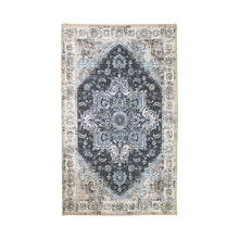 Havana Blue Chenille Polyester Rug 160x230 cm