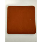 Onderzetter leer 10x10 cm cognac vierkant