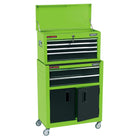 Draper Tools Rolkast Met Gereedschapskist 6,6X33X99,8 Cm Groen