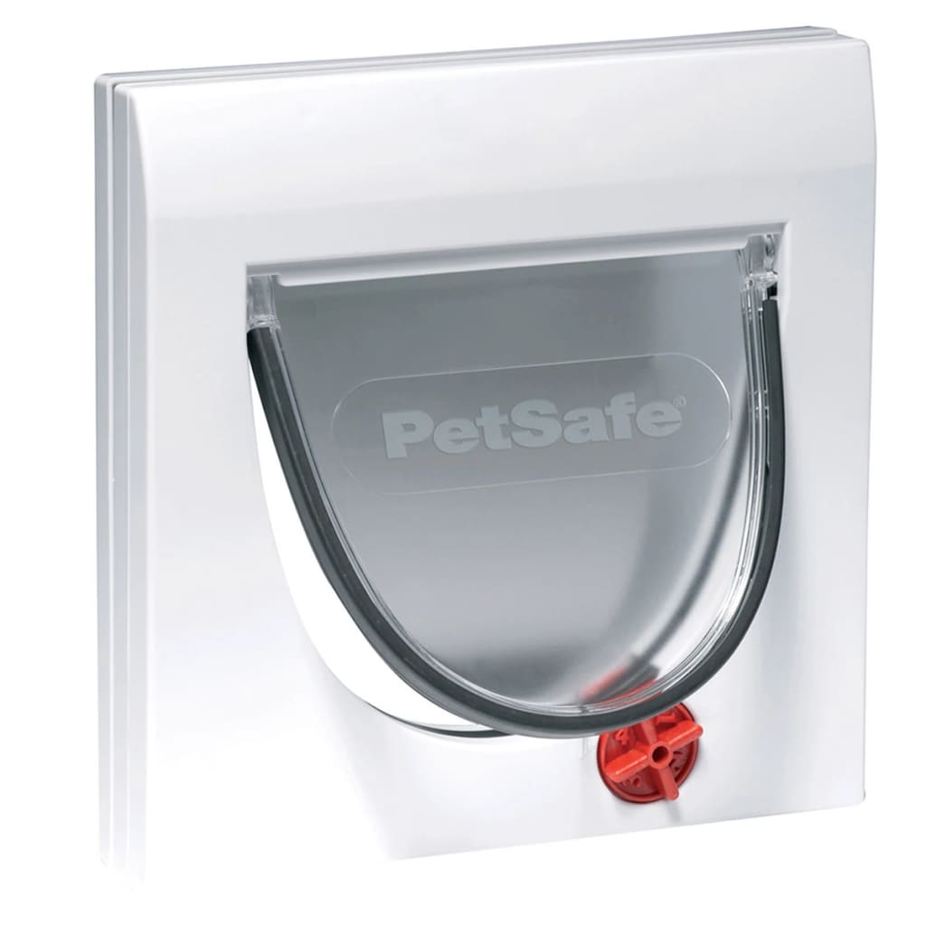 Petsafe Handmatig Kattenluik Met 4 Standen En Tunnel Classic 917 Wit 5030 met tunnel