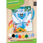 Sequin Art Paint by Number Swans