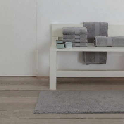 Bidetmat 60x60 cm katoen slategrey anti-slip